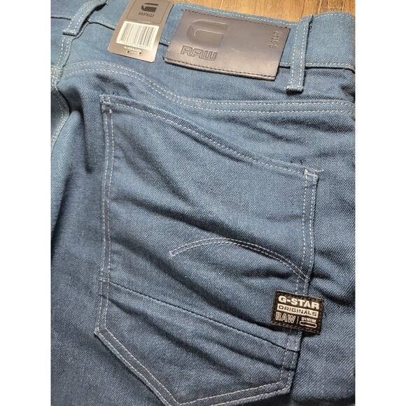 G-Star Arc 3D Boyfriend Jeans Women Size 28x30 Slim Fit Stretch Dark Wash Blue - Picture 7 of 8